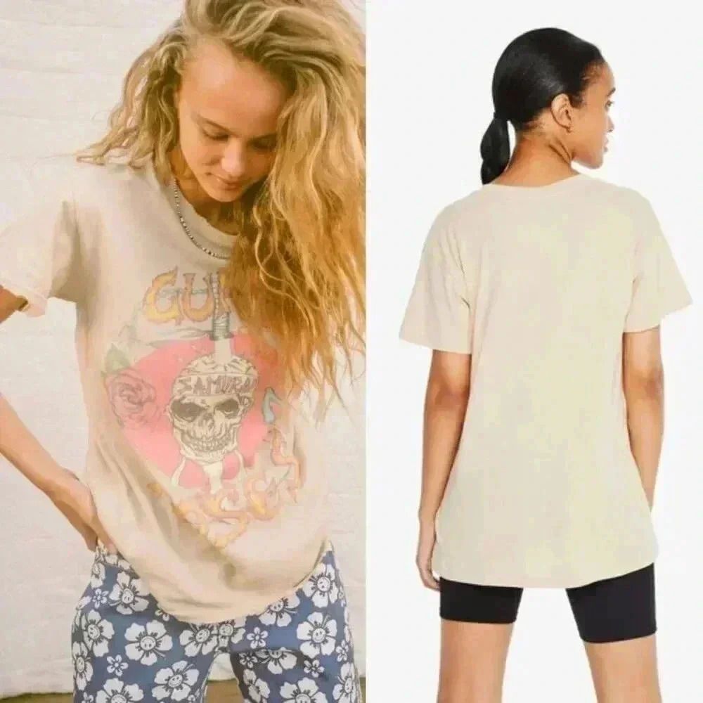 Urban Outfitters Guns N' Roses Samurai T-Shirt Size Small NWOT $40